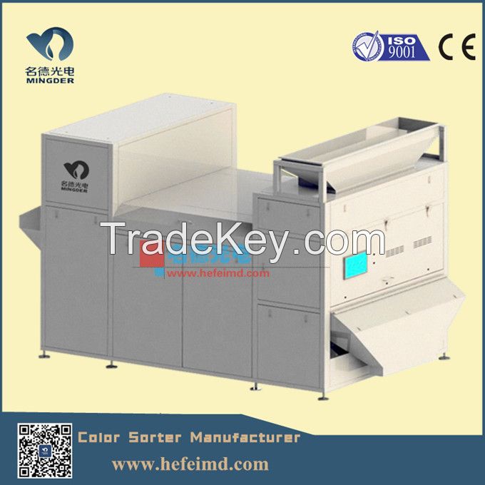 Double layer belt-type plastic flakes color sorting machine in factory price