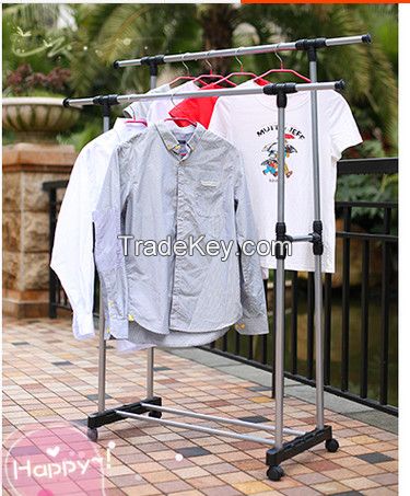 Laundry Dryer Rack Double Foldable Rolling Rack for Garment