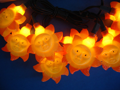 Decoration light with sunflower