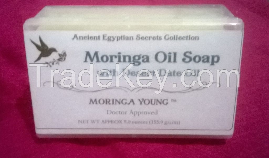 100% Organic Moringa Oil Soap Blend with Real Moringa Oil and Real Desert Date Oil.