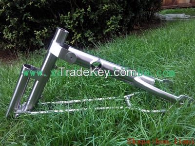 titanium folding bicycle frame
