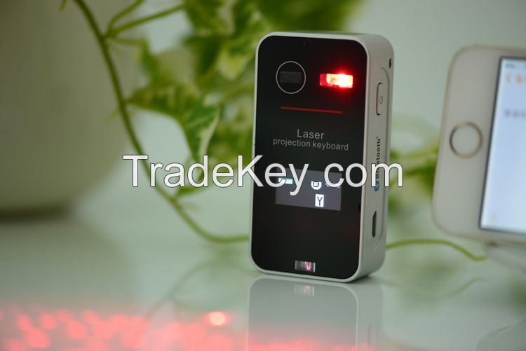 Wireless Red Laser Projection Bluetooth Virtual Keyboard Built-in Display Screen with Mouse Function