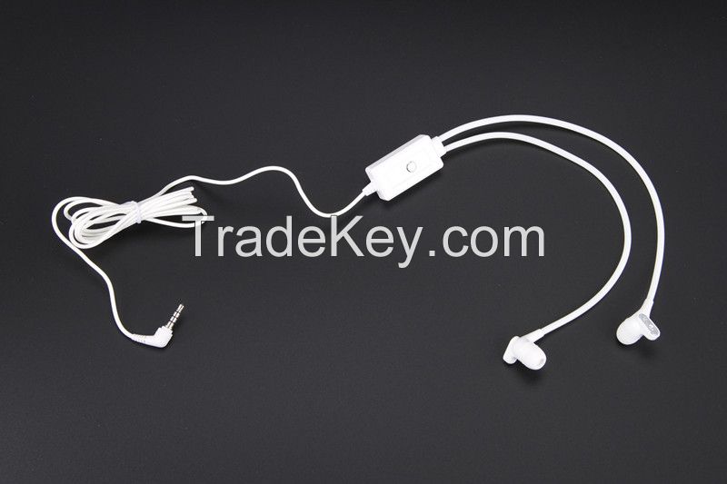 Stereo hand free low radiation earphone for mobile phone