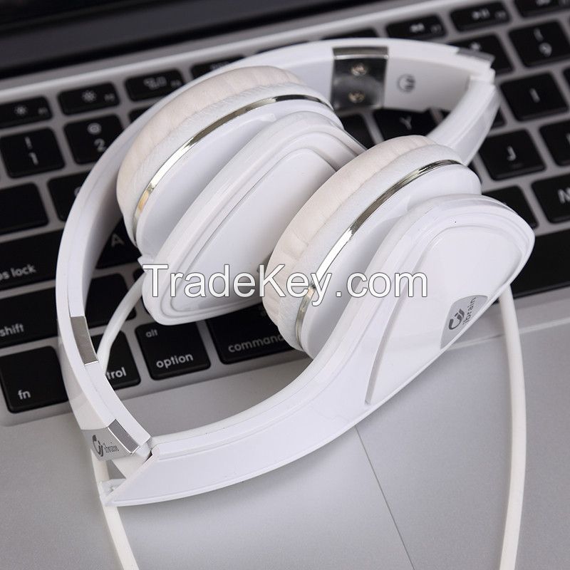 Headset earphone with air tube for mobile phone players