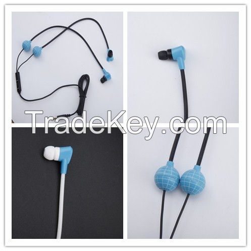 Colorful hand free earphone for children