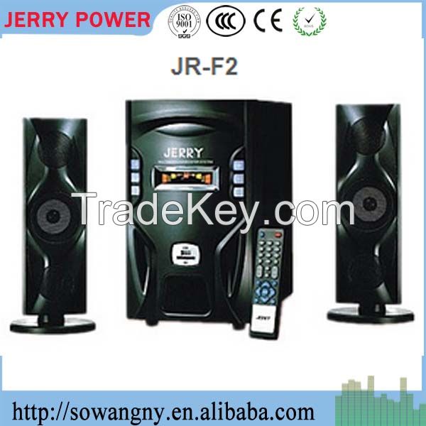 JERRY POWER F2  led digital display USB FM input 2.1 home theater system
