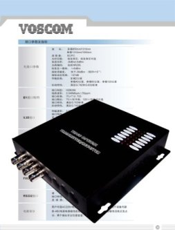 3 Channels Video Optical Transmitter and Receiver
