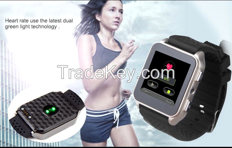 Newest sports pedometer heart rate monitor 2015 smart watch