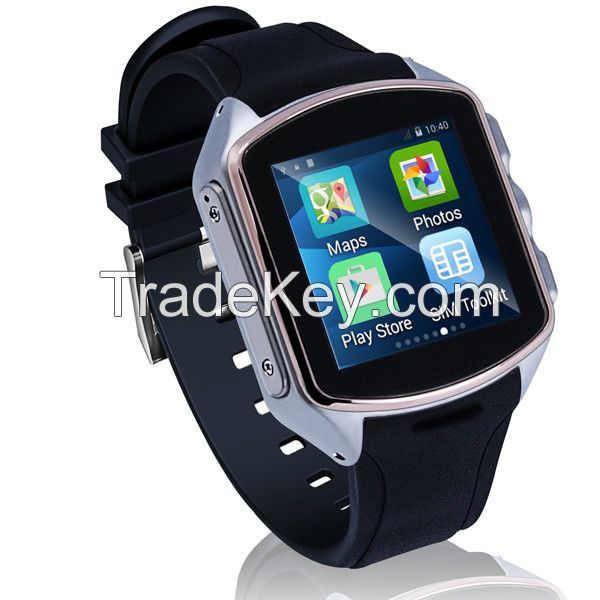 2015 Newest wifi 3g gps android mobile watch phone with video call