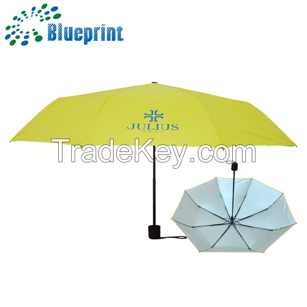 High quality fashion 3 folding umbrella super light compact
