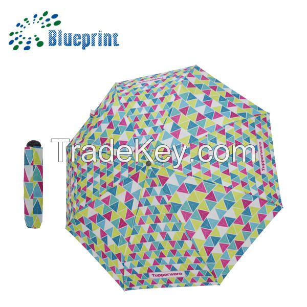 Super Mini Light Windproof Waterproof 3 Folding Umbrella
