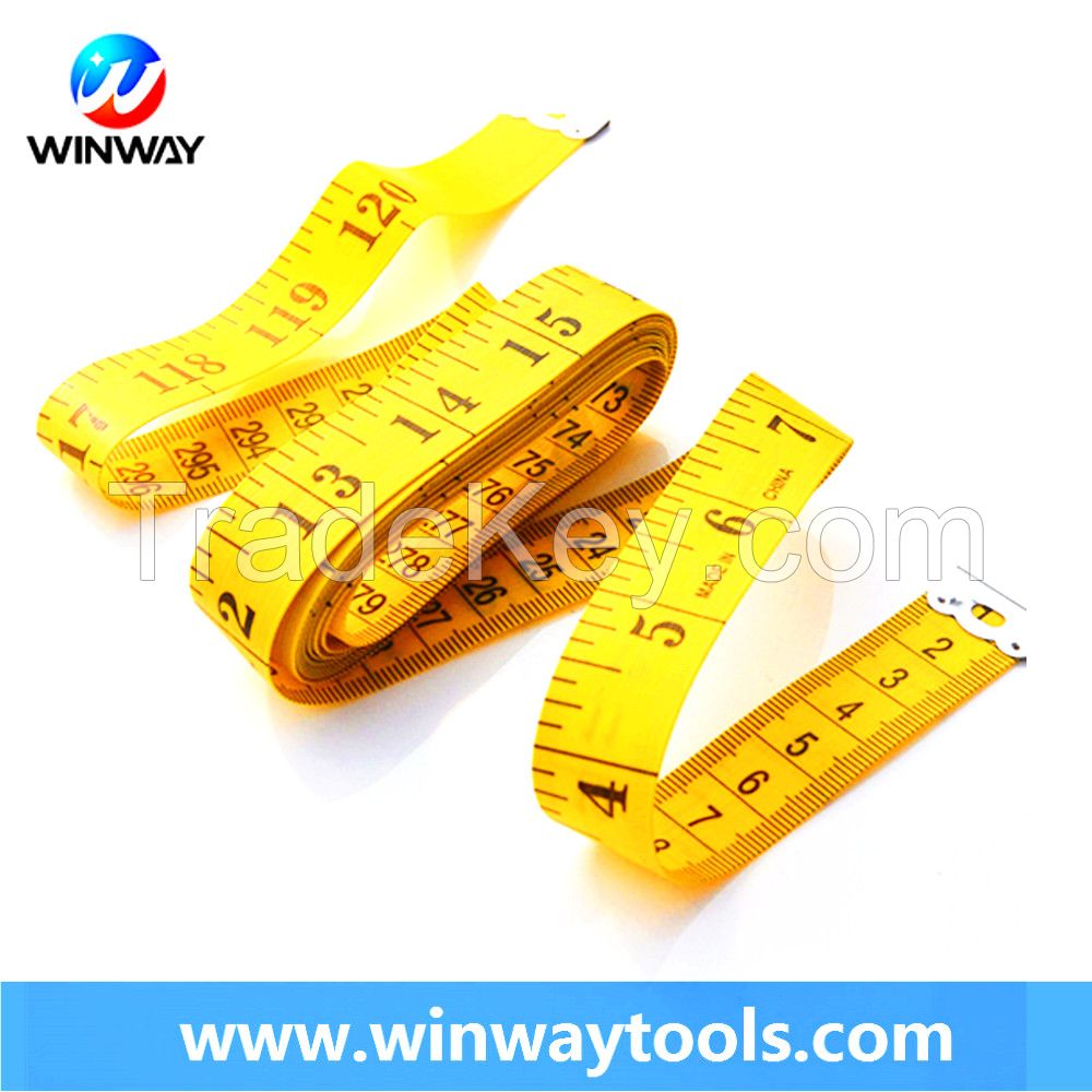 150cm 60 inch pvc fiberglass sewing printed tailor tape measure with factory price