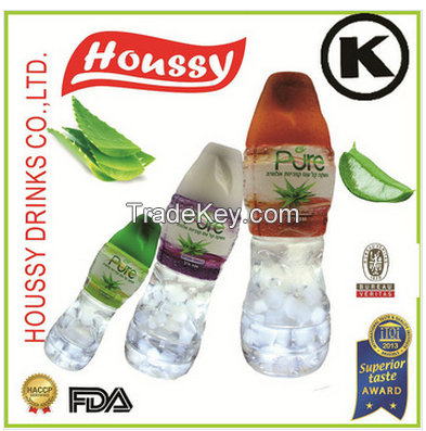 Hot Brand Houssy Kosher FDA Certified 330ml 100% Fresh Cube Aloe Vera Juice