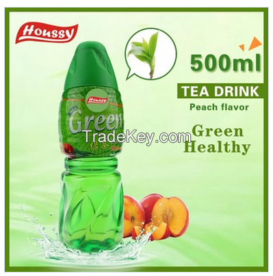 Houssy 100% Green Healthy 500ml Bottled Fruity Green Tea Drink