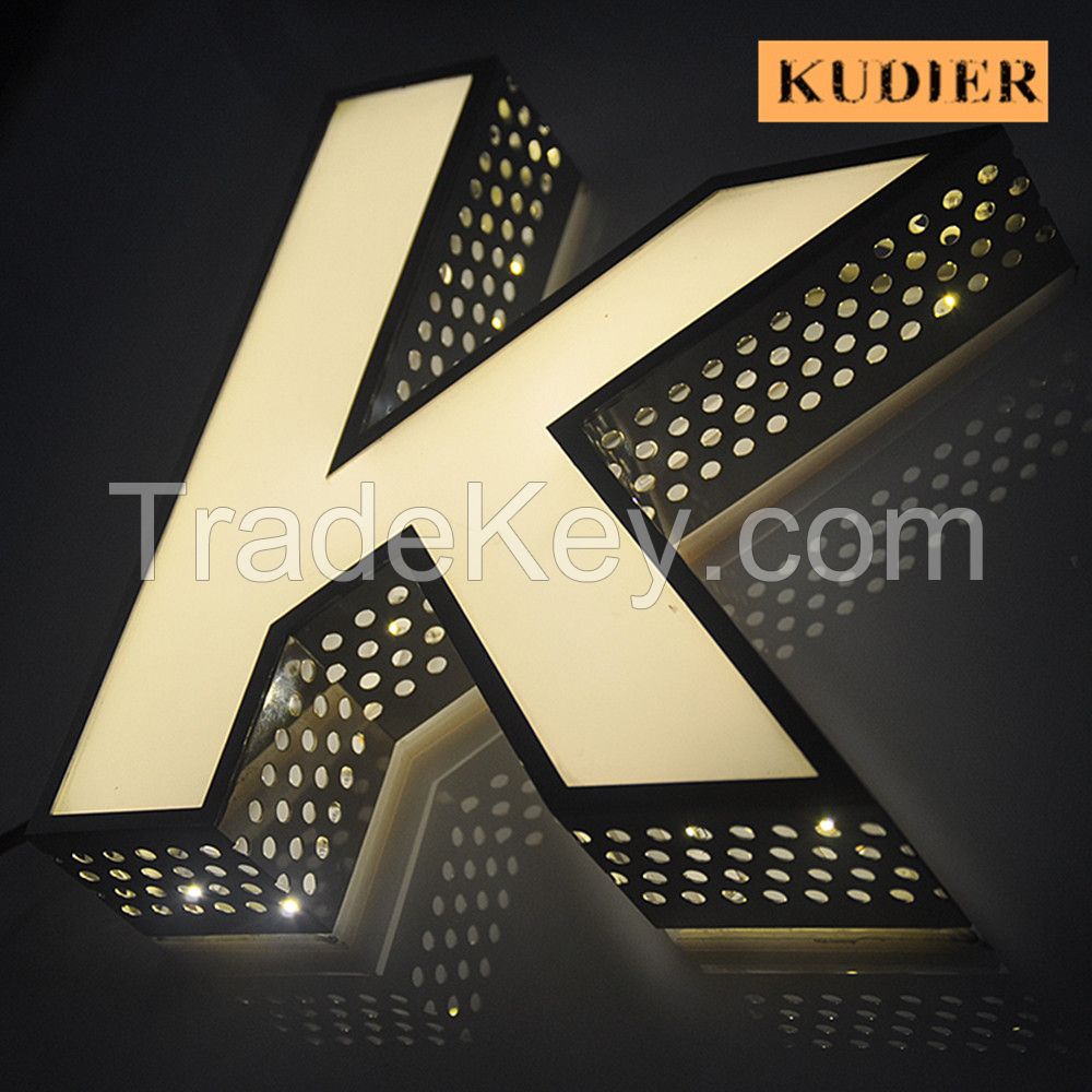 3d stainless steel led channel letter signs