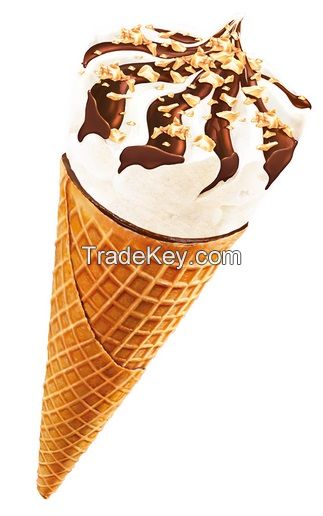 Classic Variety Pack Of Cones with Chocolate, Strawberry And Caramel