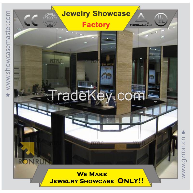 custom made Lux Jewelry display showcase 