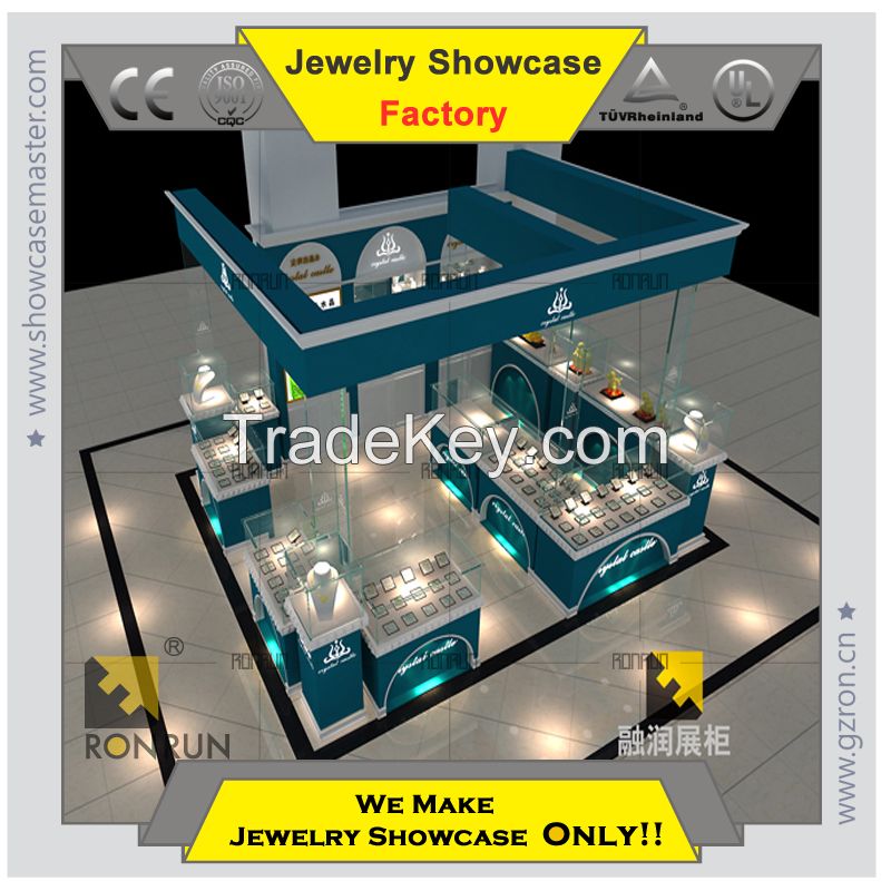 custom made Lux Jewelry display showcase 