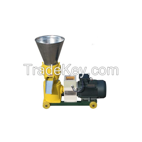 Flat die biomass pellet mill