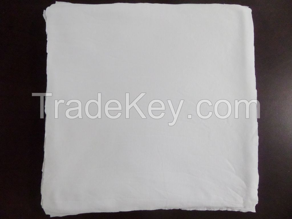 100% Cotton Non-stitched Wiping Rags