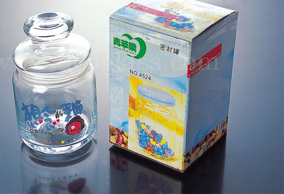 glass sealed jar