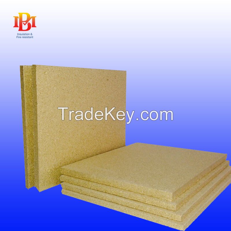 Vermiculite boards used for fireplace insulation