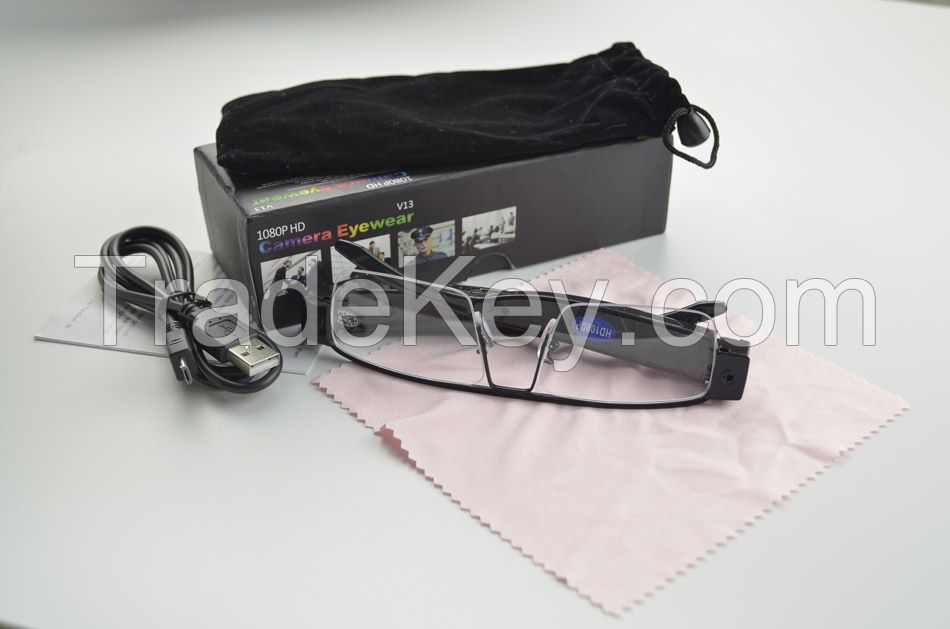 HD 1080p Video Camera Eyewear Glasses Mini DVR Camera