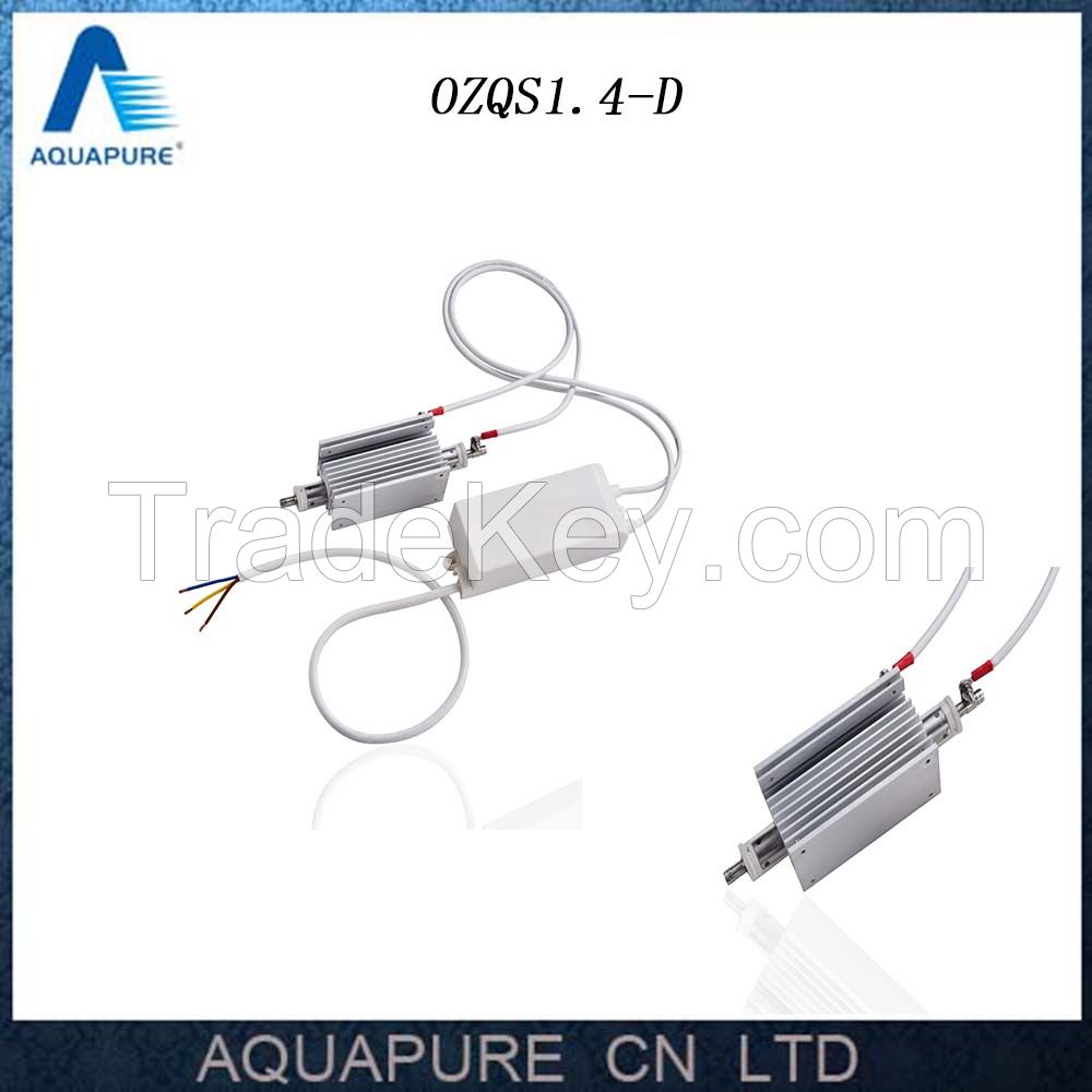 Aquapure fresh air ozone kit with quartz tube and steel electrode