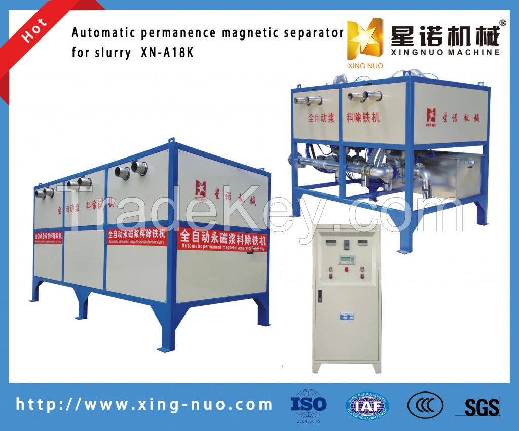 High Efficient high precision high intensity Automatic Wet Permanent Magnetic Separator for Ceramic Slurry