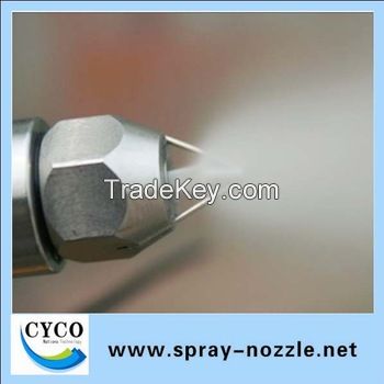 Ultrasonic atomizing spray misting nozzle, dust control nozzle, ultraso