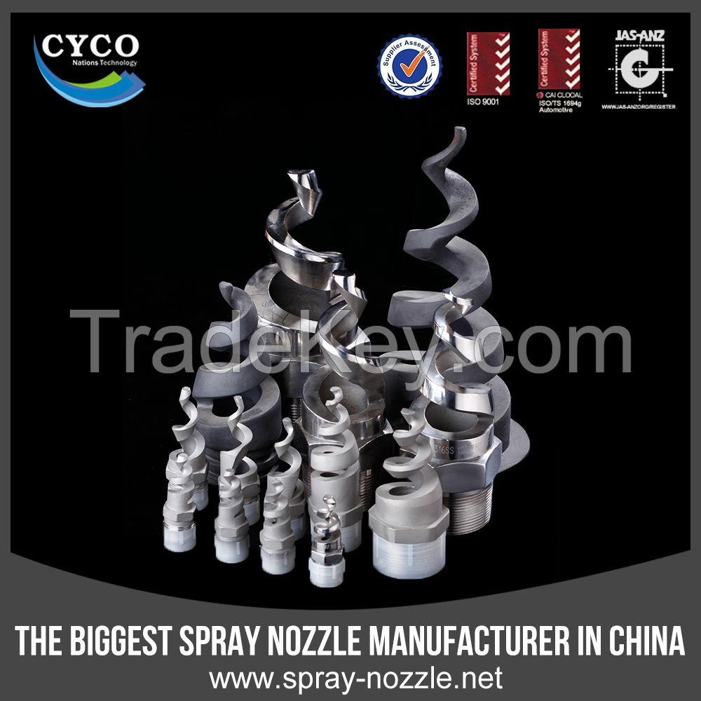 CYCO Spiral Water Jet Nozzle, Desulphurization spiral nozzle, Cooling