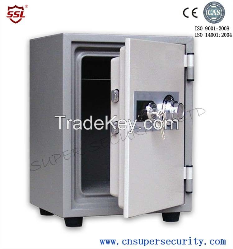 Triple-folded door Fireproof Safe box with Scratch-resist Powder Coating on EGI Steel Plate / Plastic tray