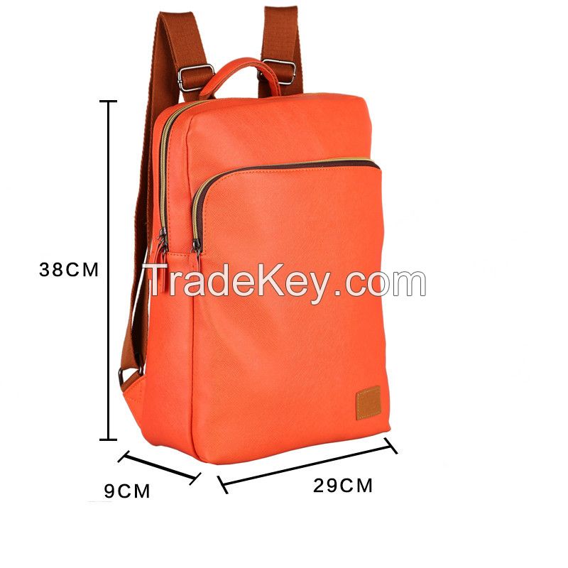 New fashion retro casual PU folding backpack