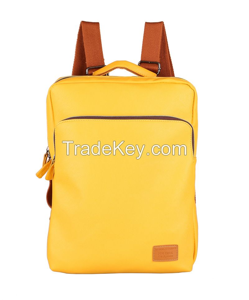 New fashion retro casual PU folding backpack