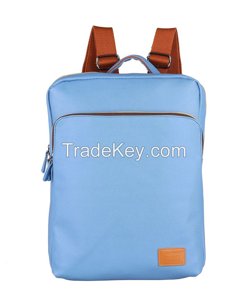 New fashion retro casual PU folding backpack