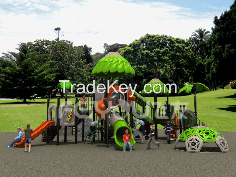 Jungle Adventure outdoor playground equipment plastic slide set for kids