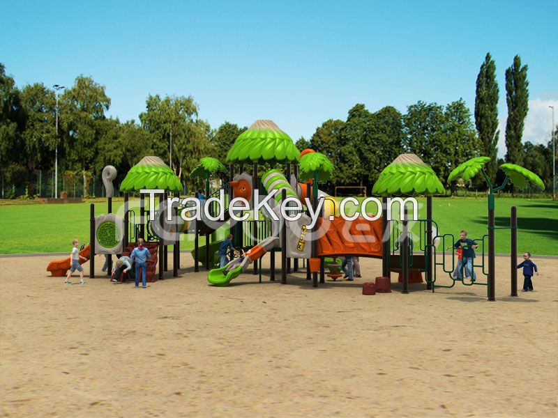 Jungle Adventure outdoor playground equipment slide set for kids