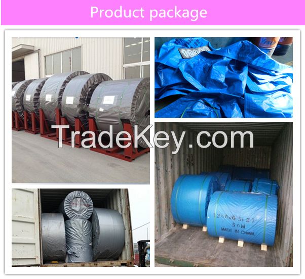 high quality multi layer nn/nylon canvas fabric conveyor belt, cotton canvas belt conveyr