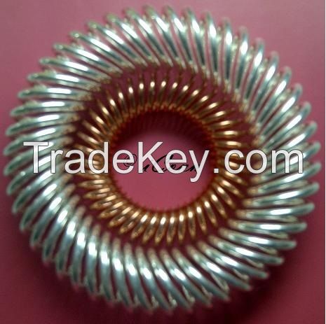 Canted coil springs for electrical connectors