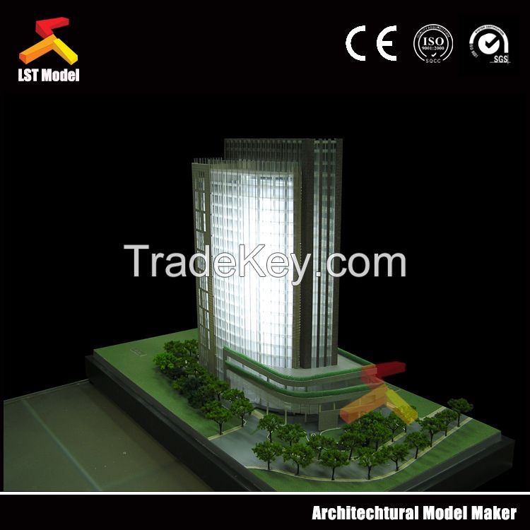 Customized commercial mini architectural model with complete specifica
