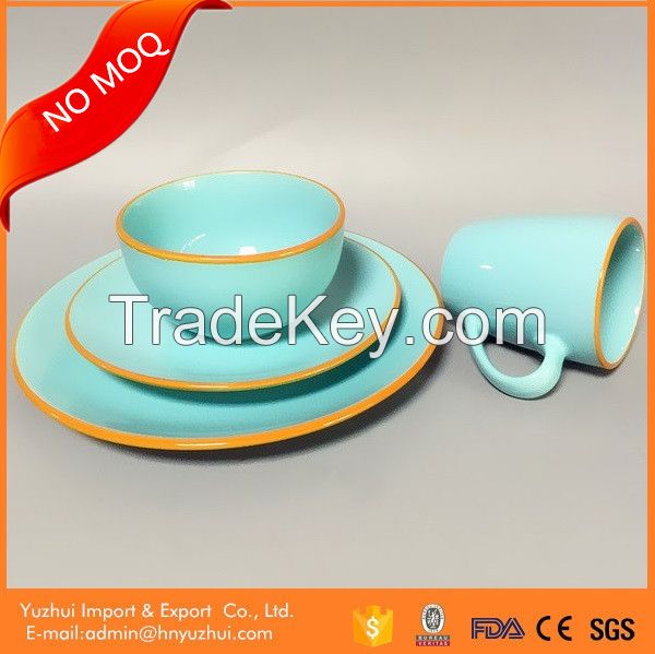 Stoneware tableware, color glaze ceramic tableware, ceramic tableware