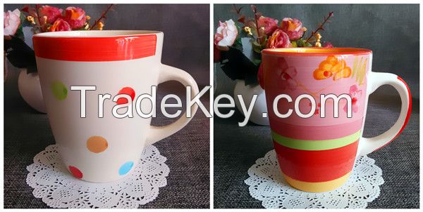 Handpainted coffee mug, chinaware coffee mug wholesale, alibaba ceramic