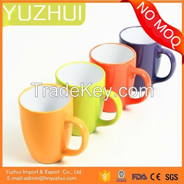 Color glazed ceramic mug, china wholesale ceramic mug, hotsale ceramic