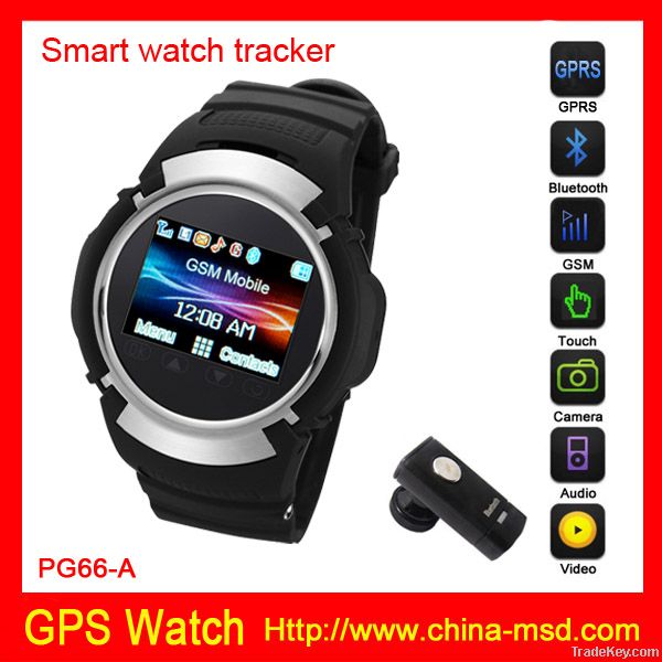 GPS tracker watch phone PG66G with Alarm