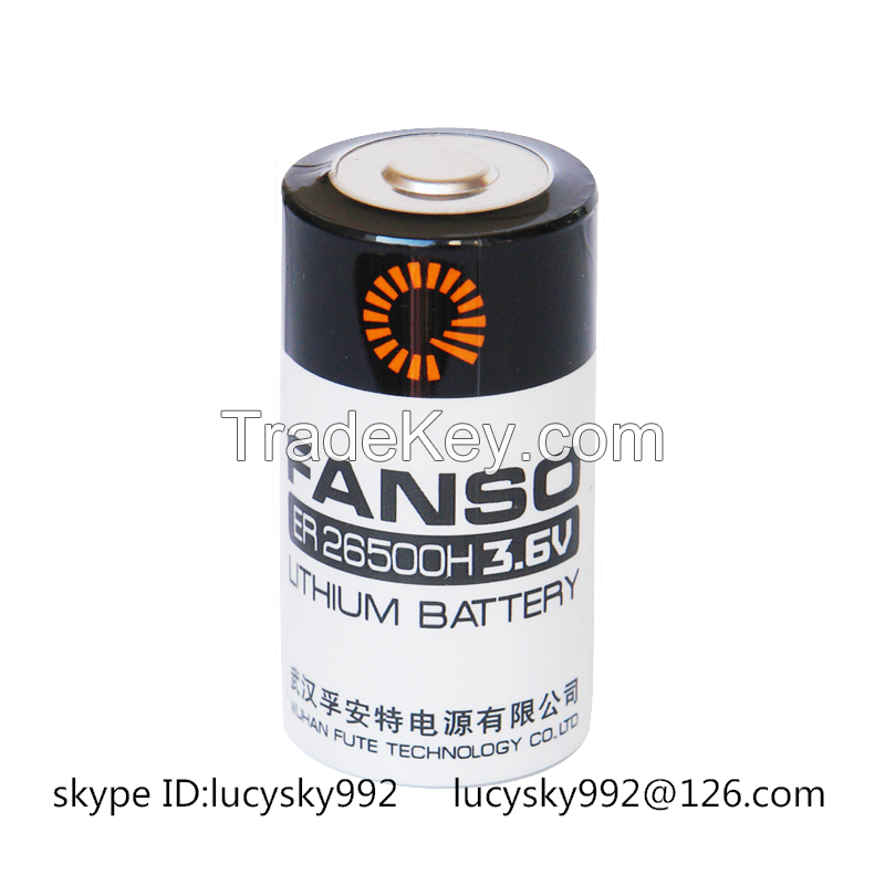 FANSO 3.6V SIZE C lisocl2 battery ER26500H ER26500 ER26500/T 