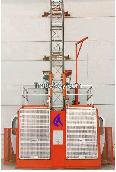 SC150/150G GERMAN technology varible frequency conversion double cages construction hoist