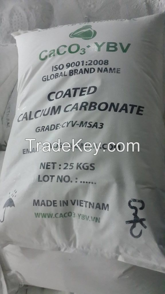 + 98% Ground Calcium Carbonate Caco3 powder with Vietnam manufacturer for PVC, plastic, paper, rubber industry