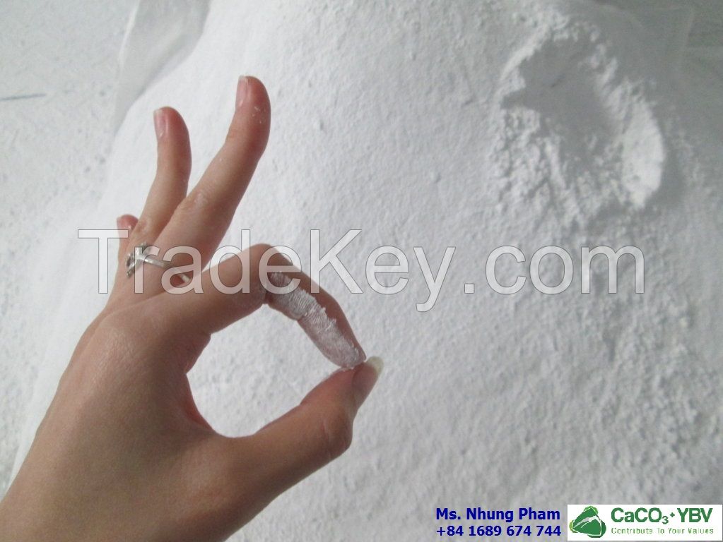 Heavy calcium carbonate 98% caco3 powder for paint, paper, plastic industry with workable price