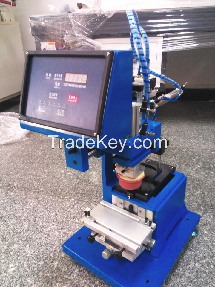 Mini closed ink cup pad printing machine