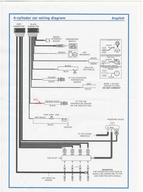 D06 CNG LPG conversion kit for cars D06 for 4 cylinders Electronic control system cng kit lpg kit petrol to gas